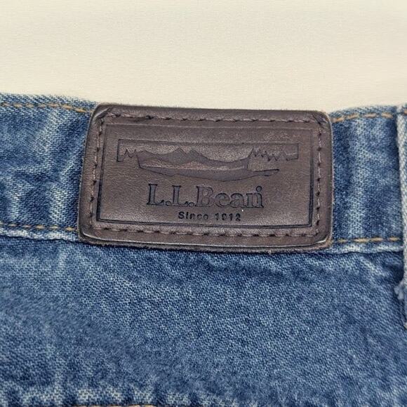 Vintage 90’s LL Bean Jeans Womens 14T High Rise Relaxed 5 Pocket Denim Blue - Picture 9 of 9